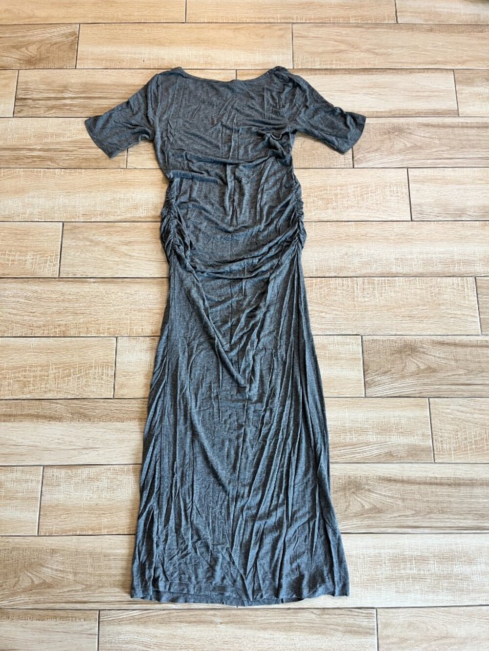 Womens Motherhood Maternity Grey Maxi Dress - M - Picture 4 of 5